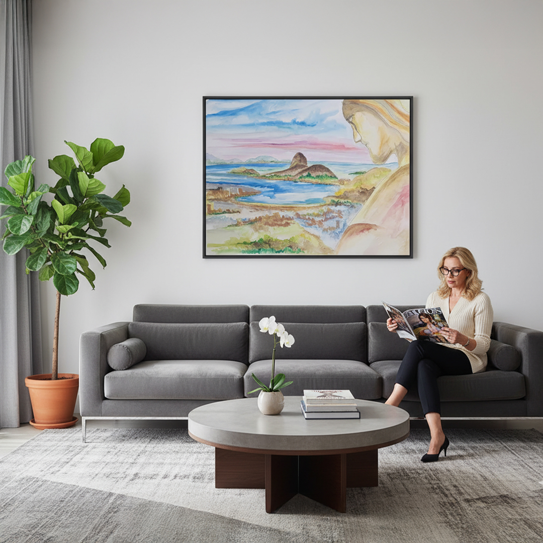 Ambiente decorado criado com IA