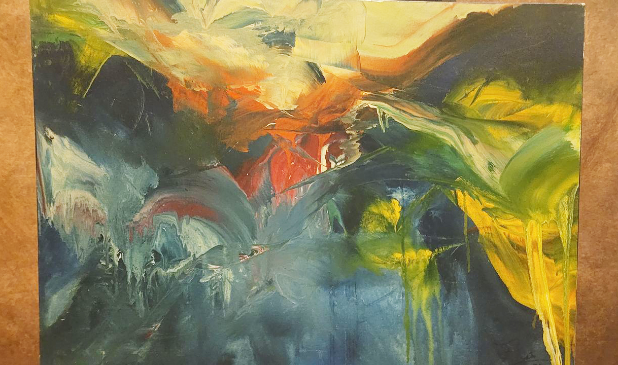Abstrato Blue — obra original de Enéas Lourenço