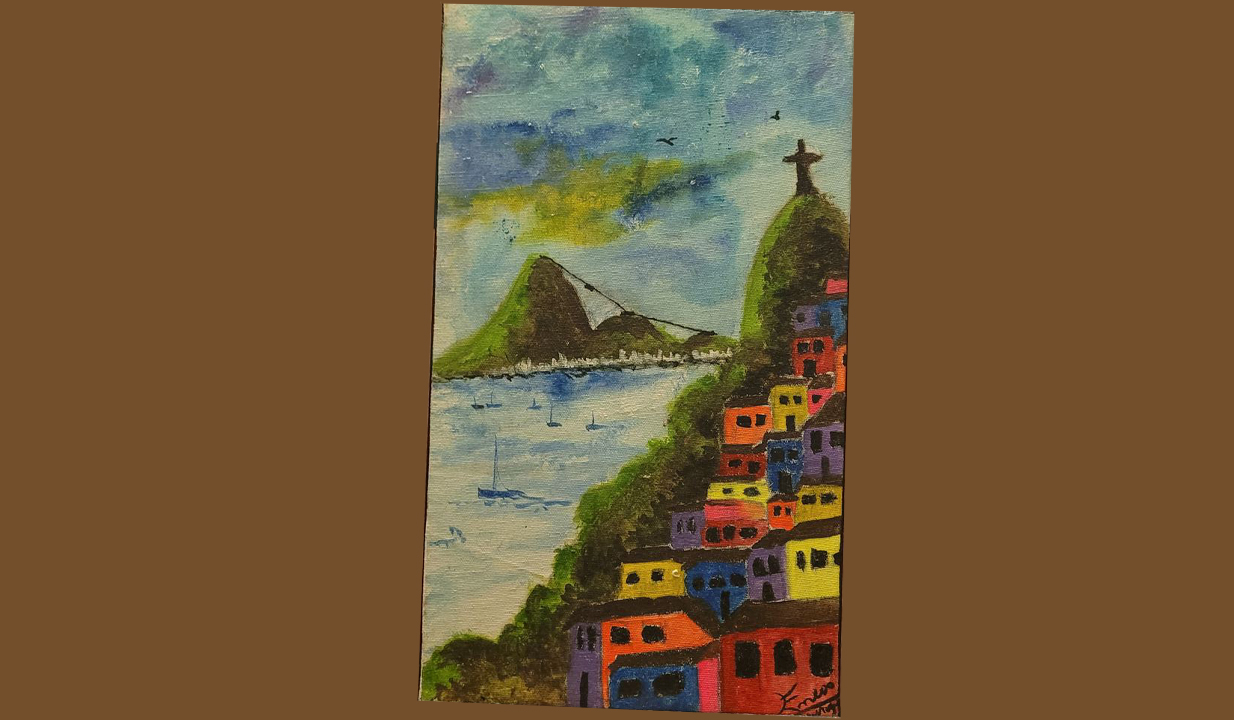 Pão de Açúcar / Favela — obra original de Enéas Lourenço