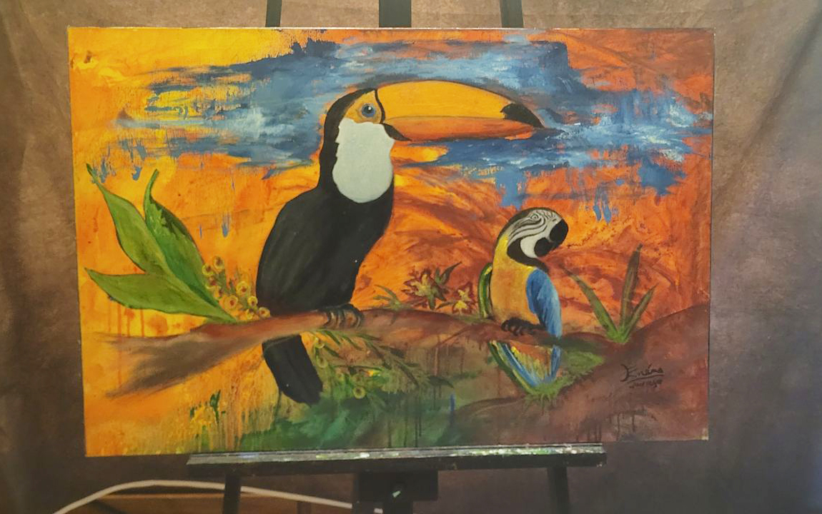 Tucano Quente — obra original de Enéas Lourenço