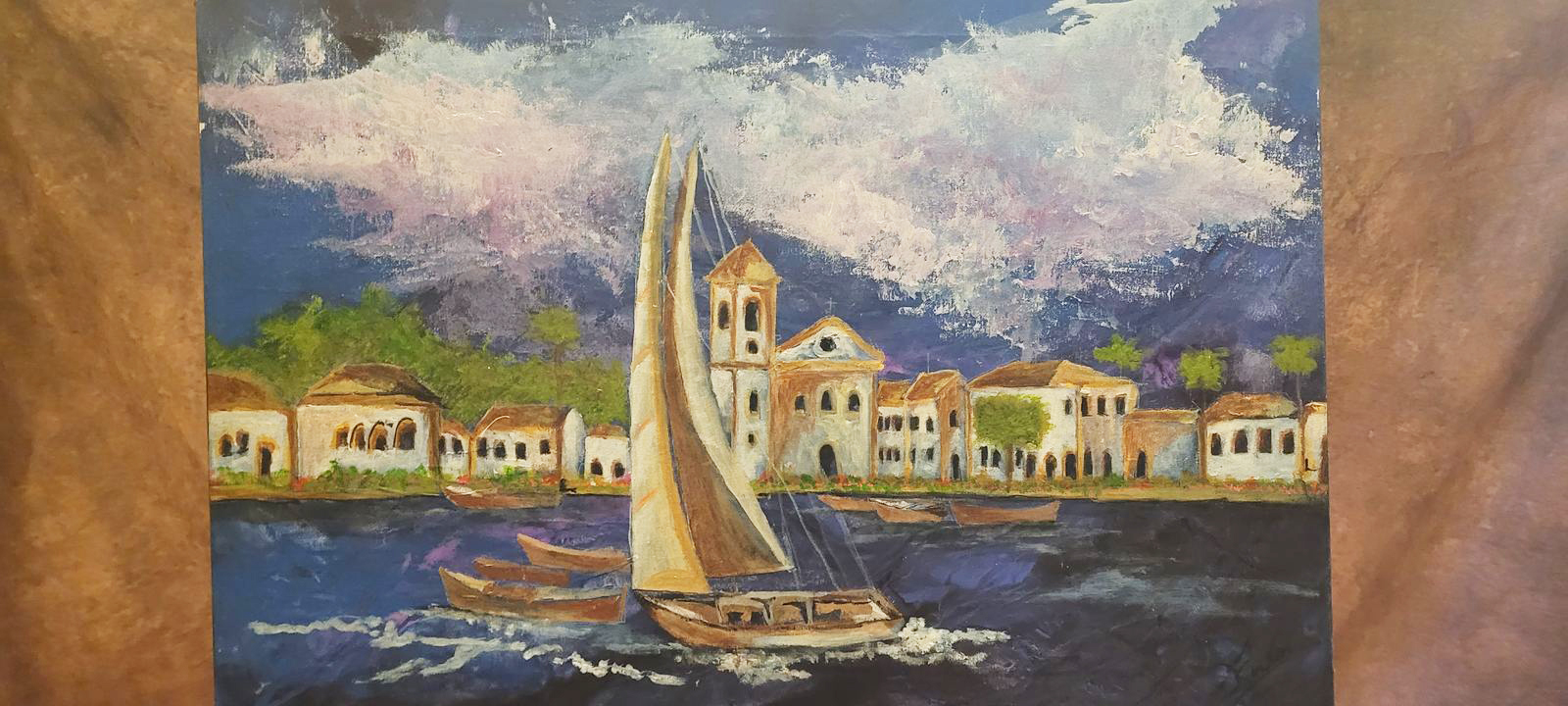 Paraty Azul — obra original de Enéas Lourenço