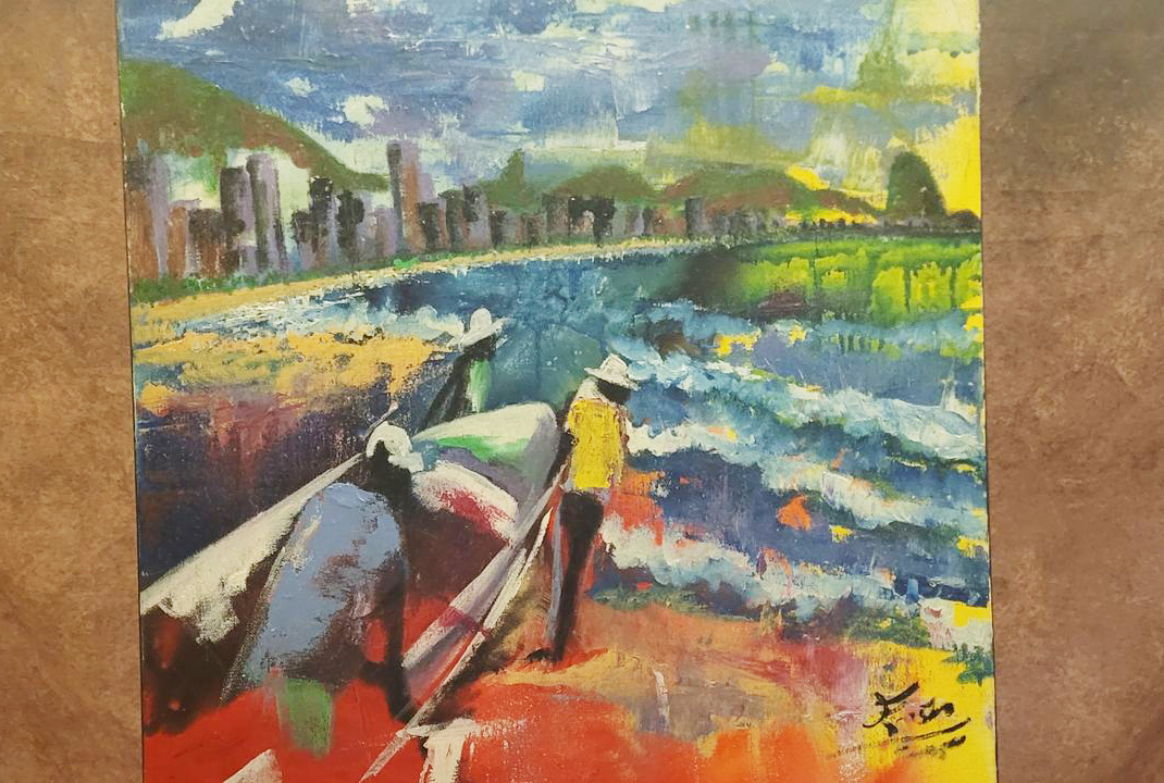 Copacabana Posto 6 (Pescadores) — obra original de Enéas Lourenço