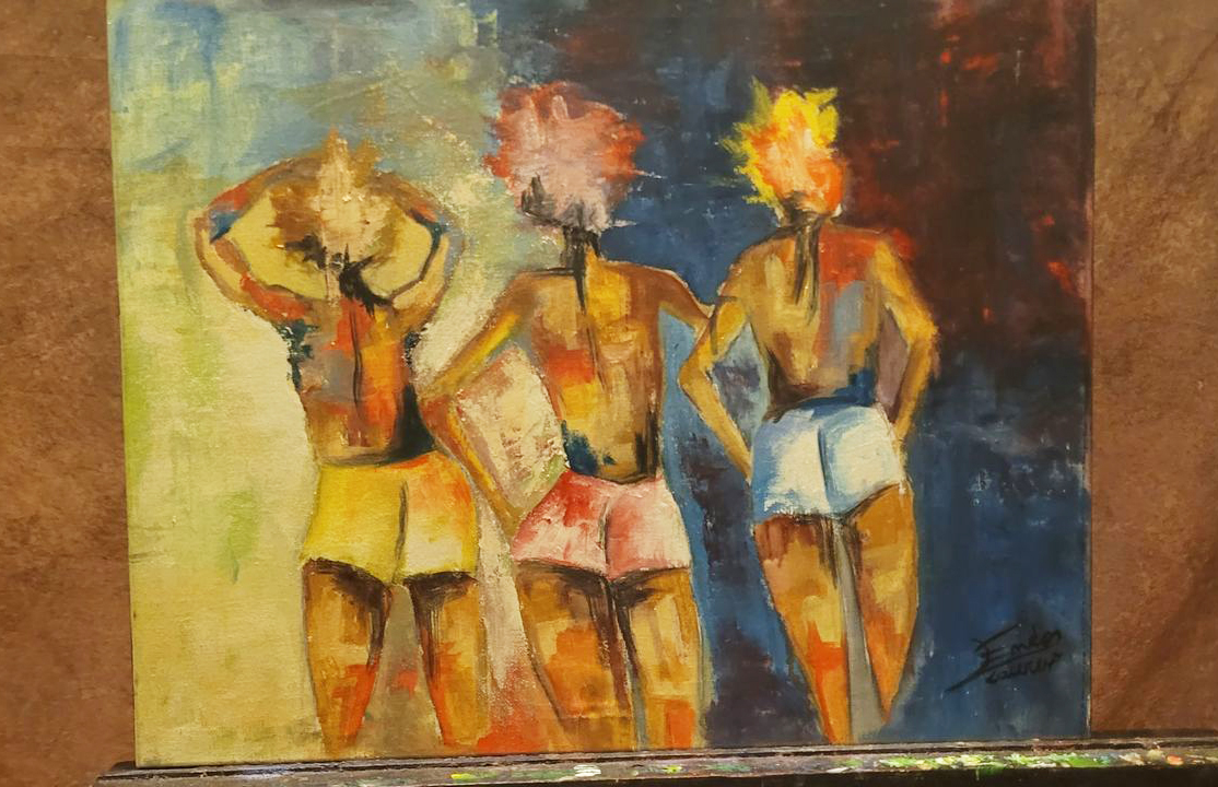 Bunda Poema Drummond Andrade — obra original de Enéas Lourenço