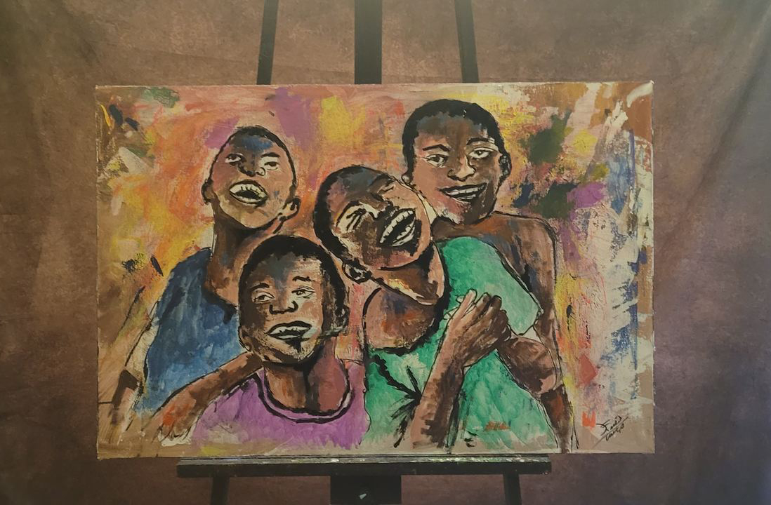 Meninos Felizes — obra original de Enéas Lourenço