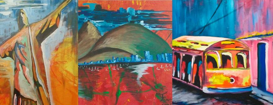 Arte de Enéas Lourenço inspirada no Rio de Janeiro
